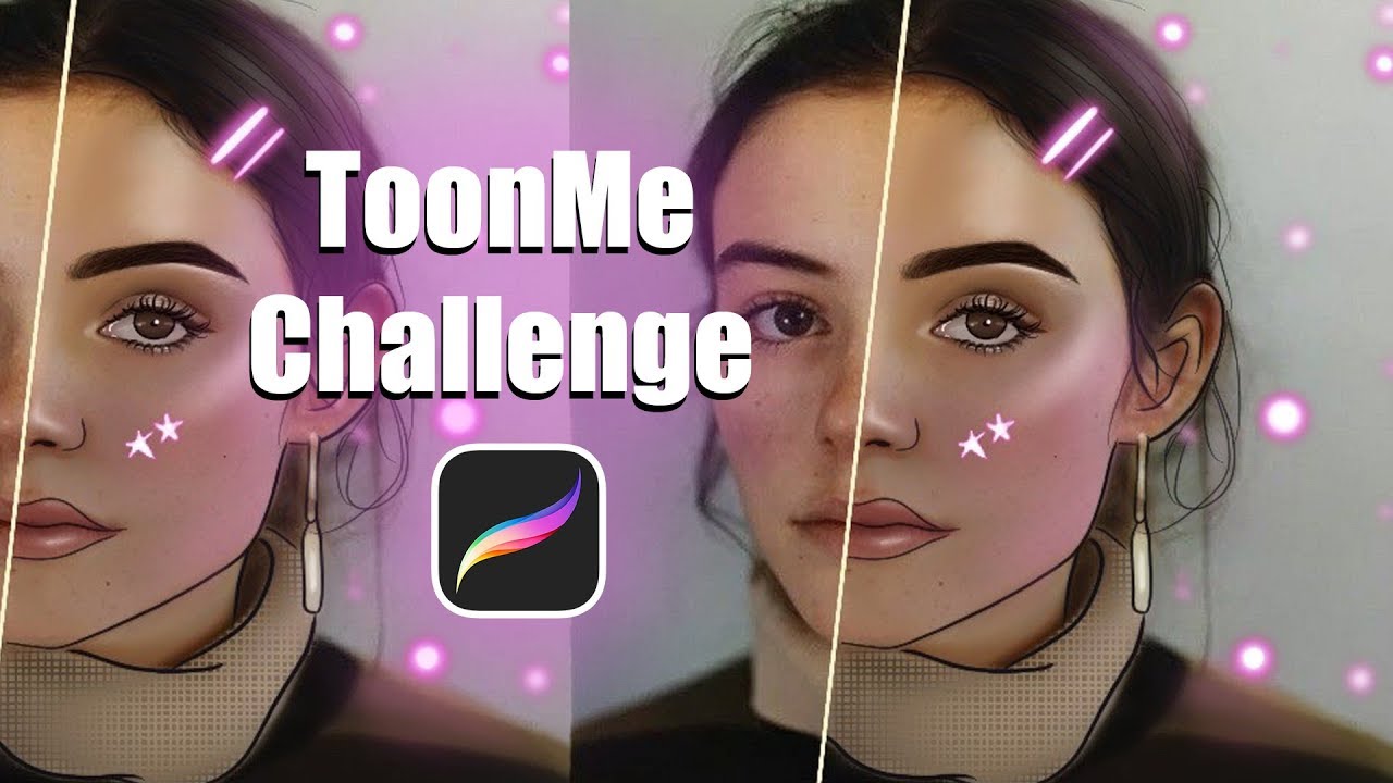 ToonMe Challenge Using Procreate Speedart YouTube