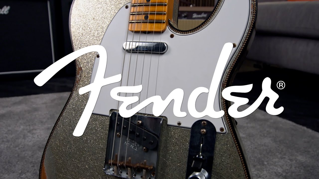 Fender Custom Shop 1963 Relic Tele Custom, Silver Sparkle | Gear4music Sound demo
