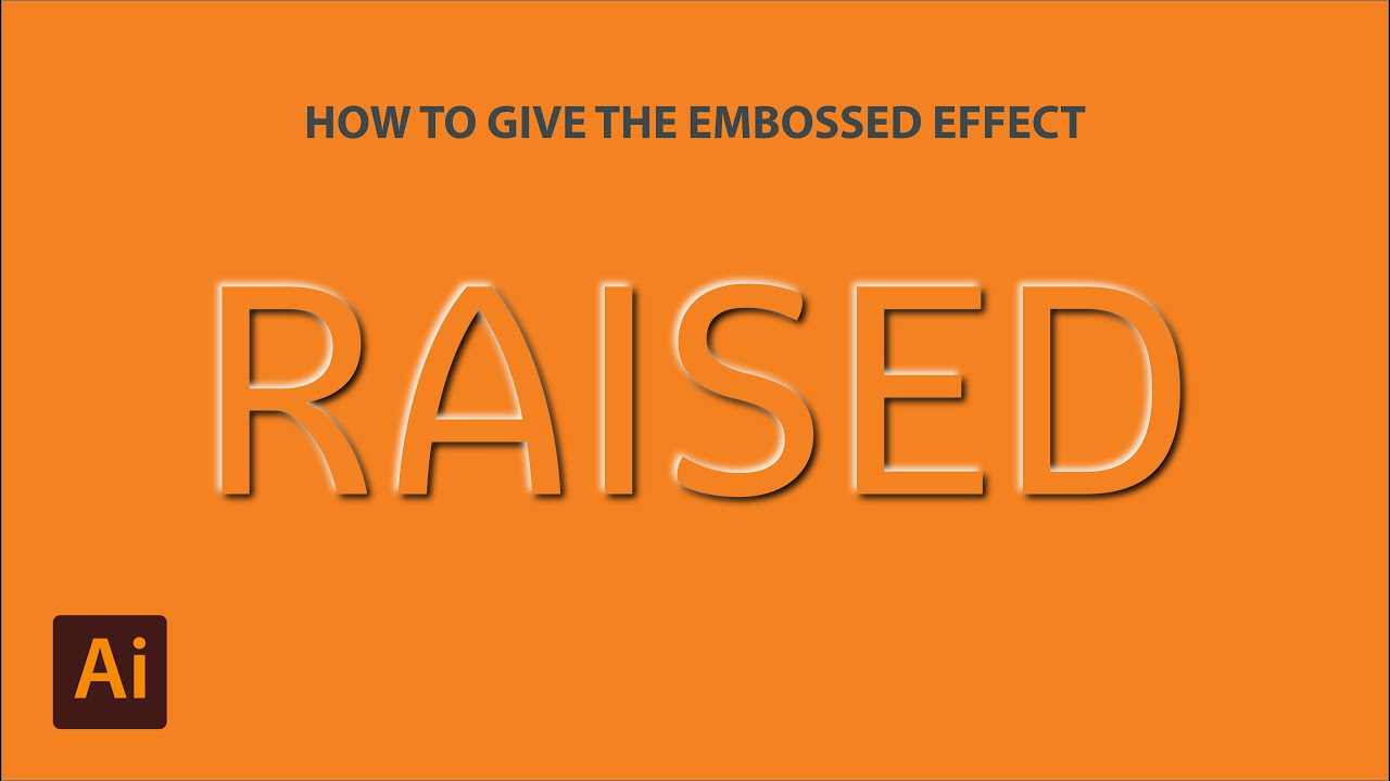 Learn The Secret Behind This Embossed Text in Adobe Illustrator - YouTube