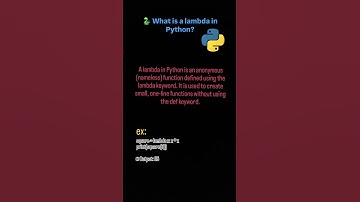 🔥 Python Lambda Function Explained in 30 Seconds | Python Tips & Tricks 🐍