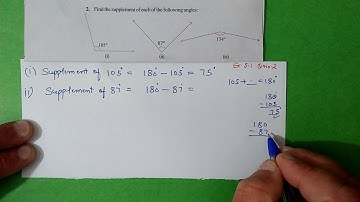 Q.2 Ex.5.1 Chapter:5 Lines and Angles | Ncert Maths Class 7 | Cbse