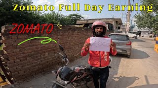 Zomato Full Day Earning || Zomato 12 Hour Earning || #zomato #zomatopartner 