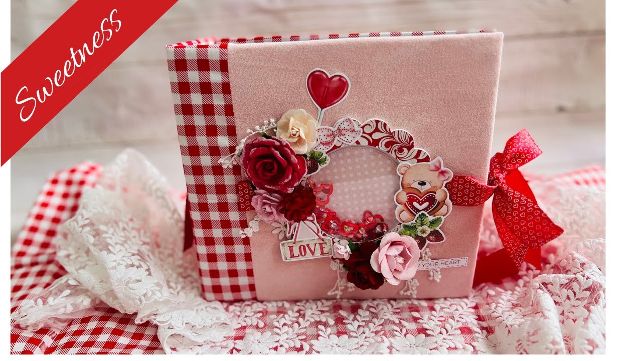 Album Scrapbooking Gourmand 🍓🍰 | Sweetness – Album Photo Fait Main en Tissu