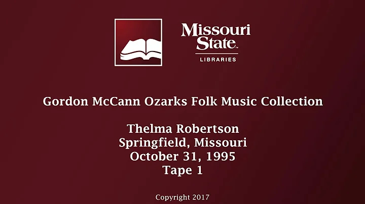 McCann: Thelma Robertson, October 31, 1995