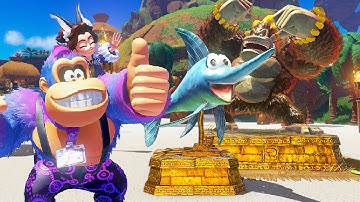 Donkey Kong Bananza DLC - Emerald Rush Event 1 (+ ALL New Statues)