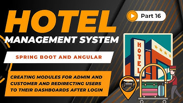 Creating Modules for Admin & Customer | Hotel Management Project | Spring Boot + Angular| #16
