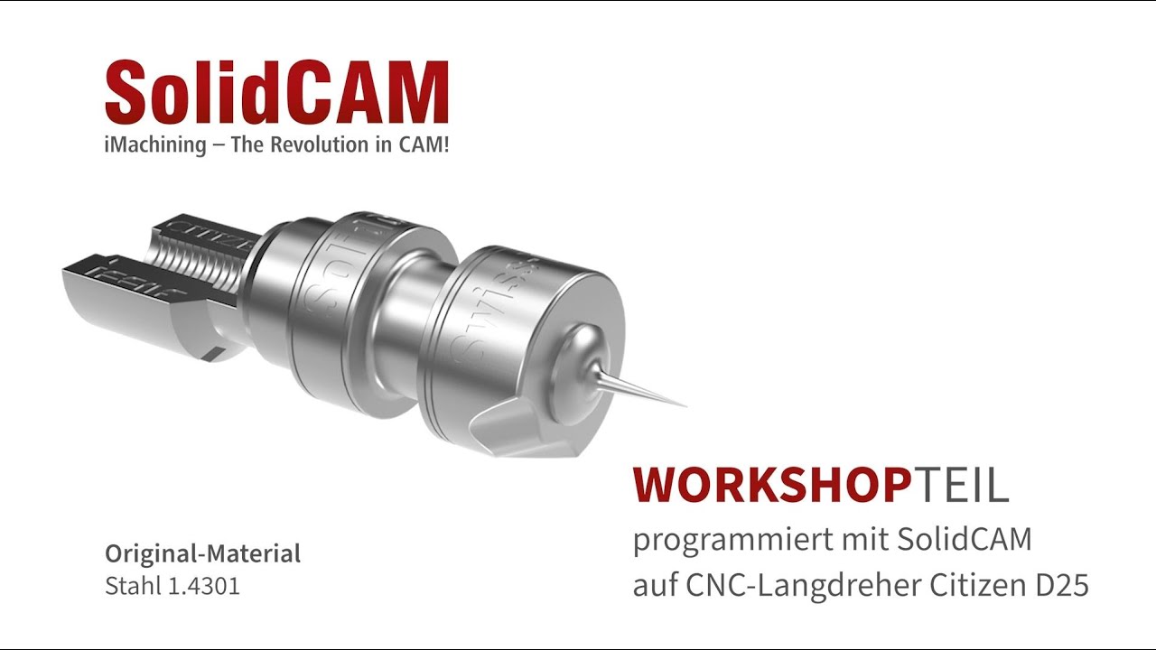 SolidCAM – Advanced MillTurn auf STAR SR-38 Typ B Langdreher