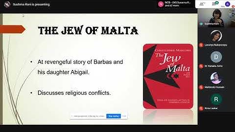 Introducing Christopher Marlowe | Sushma Rani | Hyd RAW | Classical Playwrights