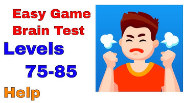 Easy Game Brain Test All Levels 75 85 Solution Walkthrough , iOS Walkthrough