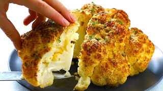 Garlic Butter Whole Roasted Cauliflower Recipe  Easy Recipe