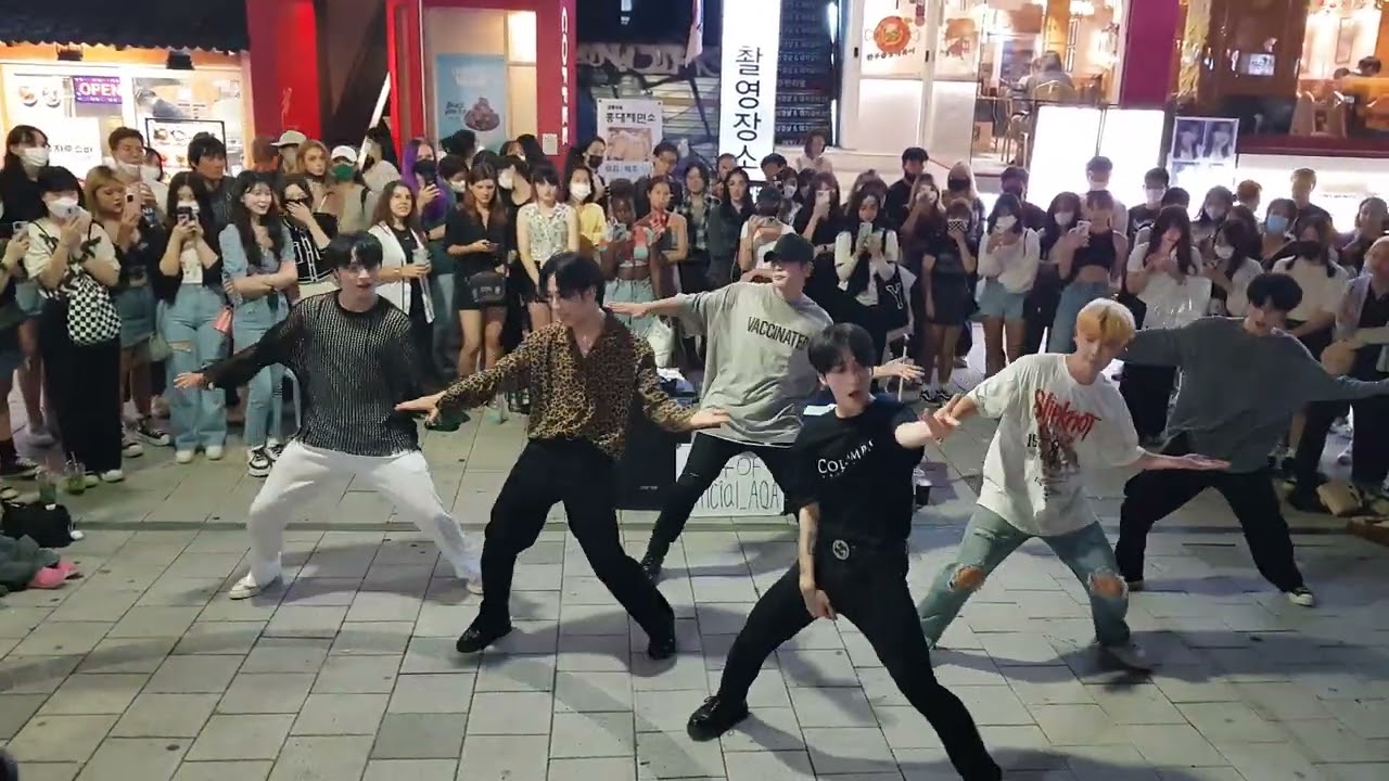 20220812 hongdae busking 홍대 댄스팀 (전DOB멤버) 