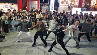 20220812 hongdae busking 홍대 댄스팀 (전DOB멤버) #아큐아(AQA) 버스킹 08 - SHINE (Japanese ver.) _ PENTAGON