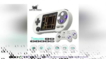 DATA FROG SF2000 Portable Handheld Game Console 3 Inch IPS Retro Game Consoles Built-in 6000 Games R