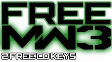 FREE ORIGINAL MW3 CD KEYS! WIN THEM!