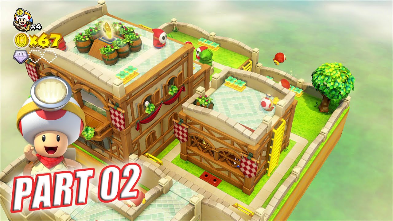キノピオ隊長　2点　ルイージとマリオカート 進め! キノピオ隊長 (Captain Toad: Treasure Tracker) プレイ