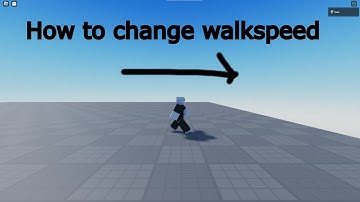 How to change character walk speed in roblox studio