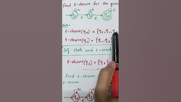 Finding €-closure of Finite Automata #compiler_design #automatatheory