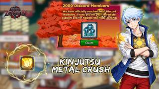 NINJA ZENSHIN | 2K Discord Members Milestone | Kinjutsu Metal Crush Skill Showcase 🔥 screenshot 5