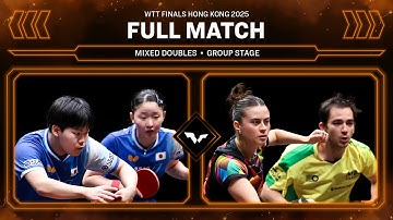 FULL MATCH | Matsushima/Harimoto vs Calderano/Takahashi | XD Groups | #WTTHongKong 2025