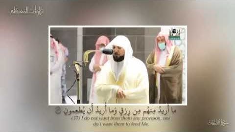 تلاوه ماهر المعيقلي وَمَا خَلَقْتُ الْجِنَّ وَالْإِنسَ إِلَّا لِيَعْبُدُونِ