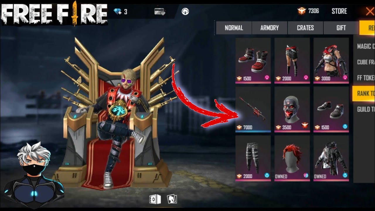 Rank Token Exchange M82B || Free Fire 🔥 🔥 || NUR FF