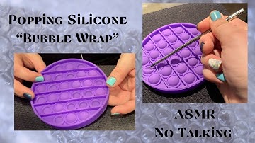 No Talking ASMR | Popping silicone bubble popper fidget toy!! Pop pop pop! S
