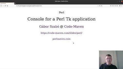 Perl tk text widget to create a console for your script.
