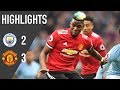 Manchester United 3-2 Manchester City | Premier League Highlights (17/18) | Manchester United