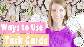 Ways to Use Task Cards