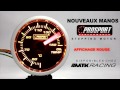 Manomtres prosport gauges clear lens series  mtk racing