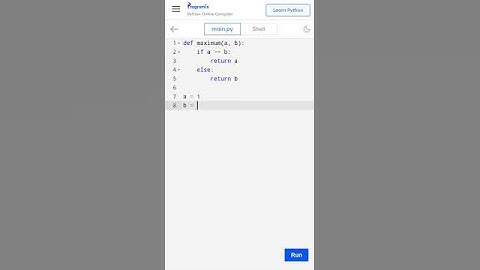 #shorts Find maximum of two numbers | Python