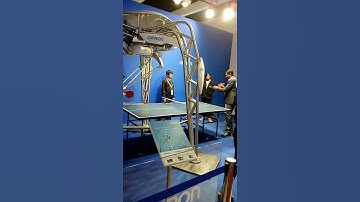 omron robot play TT🏓