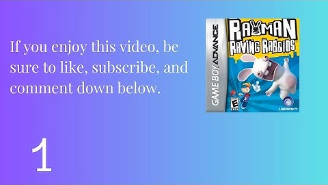 (GBA) Rayman Raving Rabbids 100% Part 1 (No Commentary)