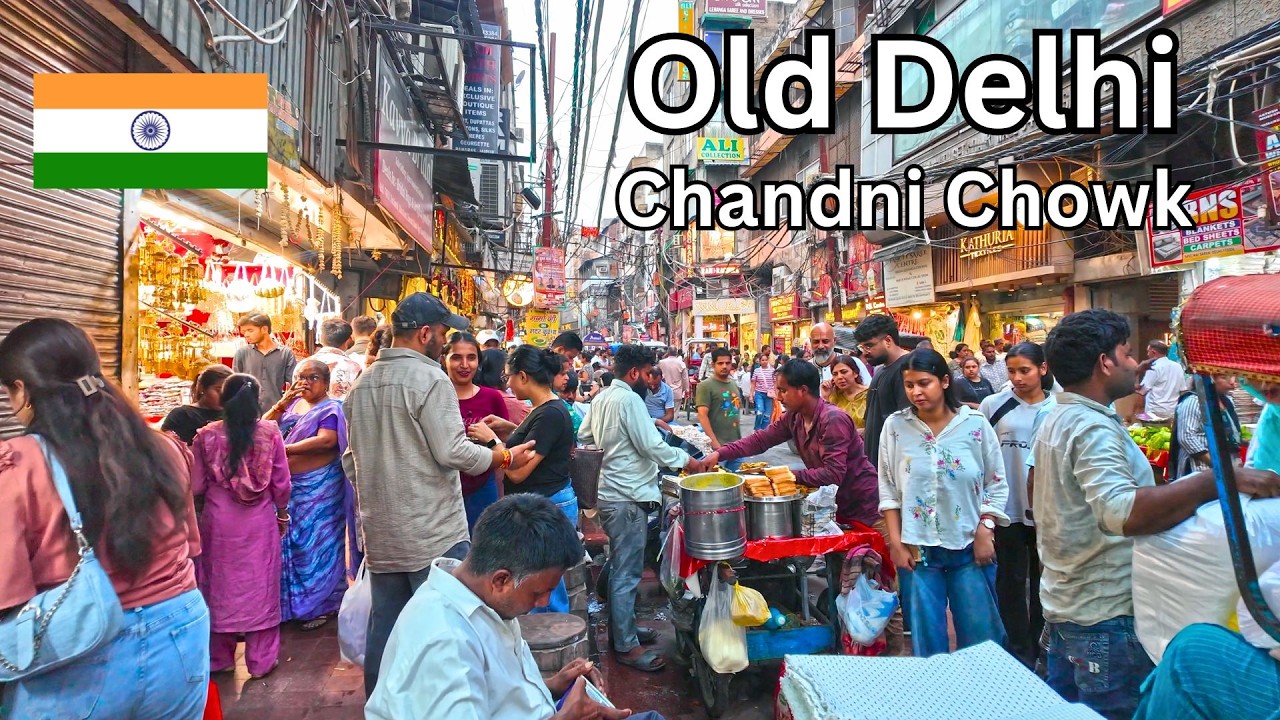 Chandni Chowk, Old Delhi 🇮🇳 | India’s Busiest Market Streets (4K Walking Tour 2026)