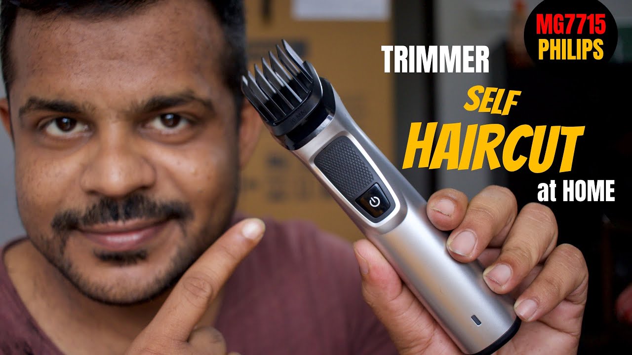 haircut using philips trimmer