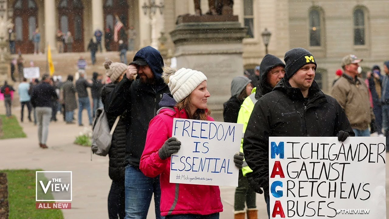 Michigan Protesters Defy Stay At Home Orders The View Youtube