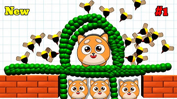 🌌We Snatch 3-Players Save the Dog 🆚 Digs and 2048 Sand balls | Draw knife 2048 Gameplay Epi1 #0081