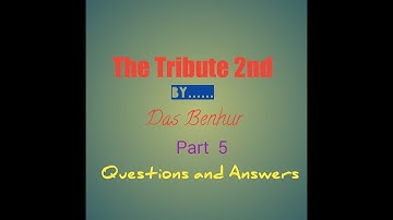 The Tribute 2nd /Lesson 10/Class 10th/General English/mp board 2019 part 5 by gp dixit