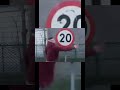fight with the speed limit sign #audioedit