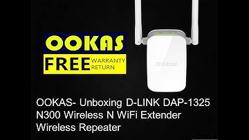 OOKAS- D-LINK DAP-1325 N300 Wireless N WiFi Extender Wireless Repeater with AP Function