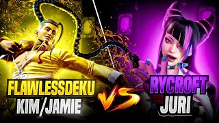 JAMIE'S DAMAGE IS INSANE! High Level Street Fighter 6 Rycroft (Juri) Vs FlawlessDeku(Jamie/Kimberly)