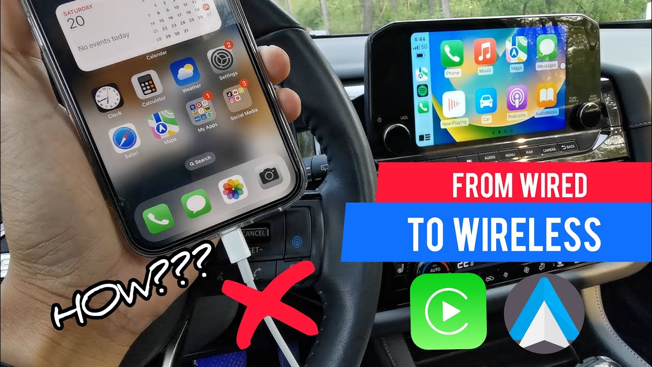How to convert your WIRED CarPlay and Android Auto WIRELESSLY? 