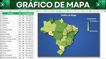 Como Fazer Gráfico de Mapa no Excel | Grafico Moderno e Bonito para Relatórios e Dashboards