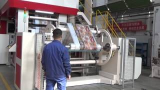 Part 3 Gearless CI flexo printing machine Non-stop rewinding www.flexo.cc