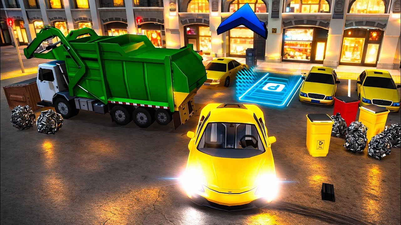 🌙 Night City Parking Challenge | Car Driving Parking Simulator Gameplay