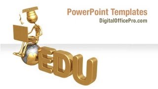 Internet Education PowerPoint Template Backgrounds - DigitalOfficePro #04976W