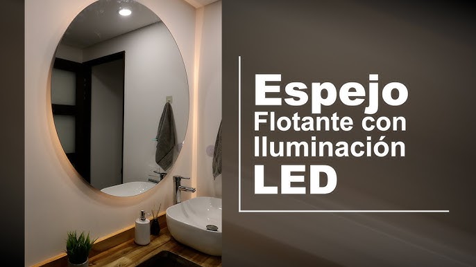 Espejo de baño con iluminación LED, espejo redondo de baño de 24 pulgadas,  3 colores, luz regulable, espejo de baño con luces, inteligente antivaho