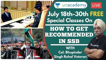 How to get recommended in SSB | Special Class Promo | Ace SSB Interview | Col. Bhupinder Singh Rehal