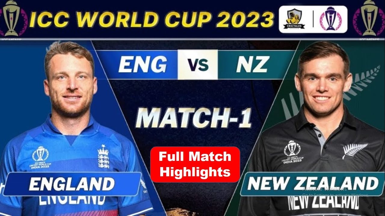 England vs New Zealand Highlights ICC World Cup 2023 Eng vs NZ Cricket Revolution