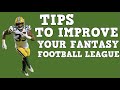 Tips And Rule Changes That Will Improve Your Fantasy League | Fantasy Football